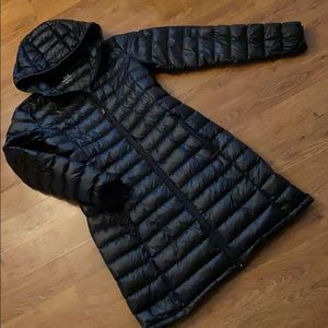Packable goose down mid length TNA jacket